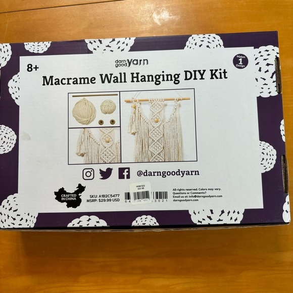 Macrame Wall Hanging NWT DIY KIT. - Picture 7 of 11